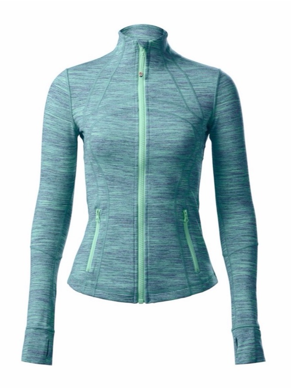 Lululemon Define Jacket Space Dye Camo Alberta Lake Fresh Teal Size: 6